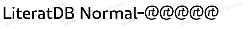 LiteratDB Normal字体转换